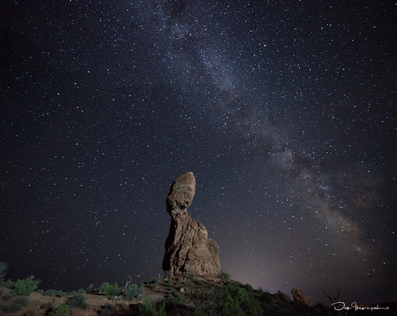 Balanced Rock and Milky Way, Arches National Park