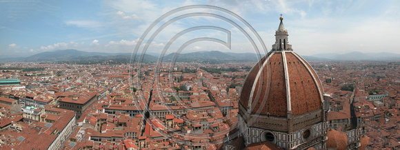 Firenze, Basilica Santa Maria del Fiore, view from Campanile di Giotto Toscana 2003