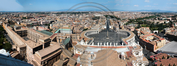 Roma, view from Basilica di San Pietro, Citta del Vaticano 2003
