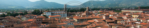 Lucca, view from Torre Guinigi, Toscana 2003