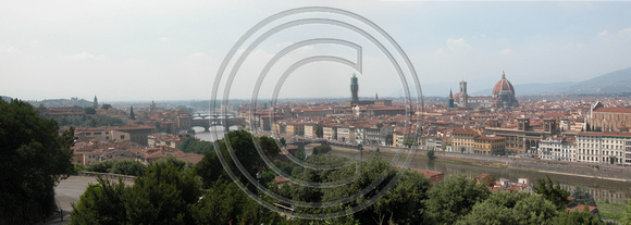 Firenze, view from Piazzale Michelangelo, Toscana 2003